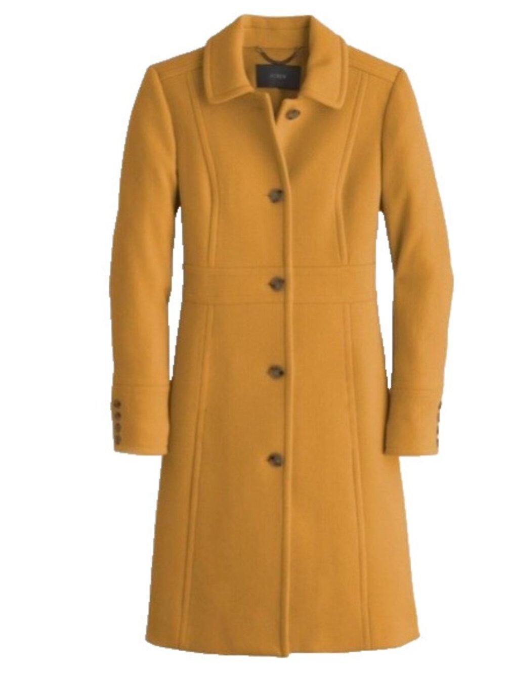 NWT J.Crew Classic Lady Day Coat in Dark Amber Italian Doublecloth Wool 4